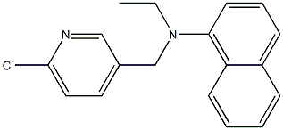 N-[(6-chloropyridin-3-yl)methyl]-N-ethylnaphthalen-1-amine 구조식 이미지