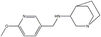 N-[(6-methoxypyridin-3-yl)methyl]-1-azabicyclo[2.2.2]octan-3-amine 구조식 이미지