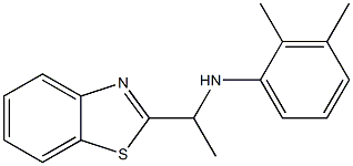 N-[1-(1,3-benzothiazol-2-yl)ethyl]-2,3-dimethylaniline 구조식 이미지