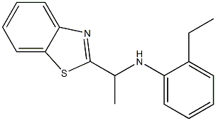 N-[1-(1,3-benzothiazol-2-yl)ethyl]-2-ethylaniline 구조식 이미지