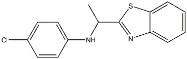 N-[1-(1,3-benzothiazol-2-yl)ethyl]-4-chloroaniline 구조식 이미지