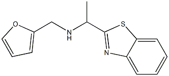 N-[1-(1,3-benzothiazol-2-yl)ethyl]-N-(2-furylmethyl)amine 구조식 이미지