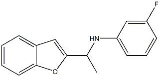 N-[1-(1-benzofuran-2-yl)ethyl]-3-fluoroaniline 구조식 이미지