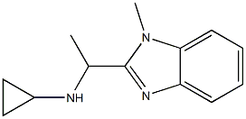 N-[1-(1-methyl-1H-benzimidazol-2-yl)ethyl]cyclopropanamine 구조식 이미지