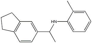 N-[1-(2,3-dihydro-1H-inden-5-yl)ethyl]-2-methylaniline Structure