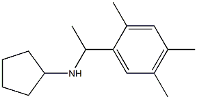 N-[1-(2,4,5-trimethylphenyl)ethyl]cyclopentanamine 구조식 이미지