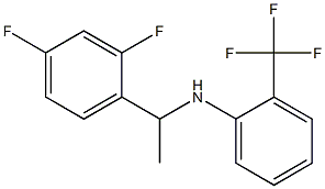 N-[1-(2,4-difluorophenyl)ethyl]-2-(trifluoromethyl)aniline 구조식 이미지