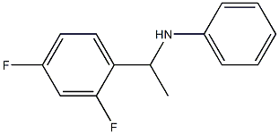 N-[1-(2,4-difluorophenyl)ethyl]aniline 구조식 이미지