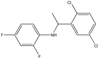N-[1-(2,5-dichlorophenyl)ethyl]-2,4-difluoroaniline 구조식 이미지