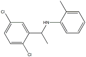 N-[1-(2,5-dichlorophenyl)ethyl]-2-methylaniline 구조식 이미지