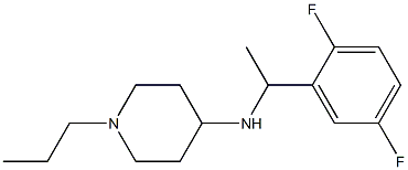 N-[1-(2,5-difluorophenyl)ethyl]-1-propylpiperidin-4-amine 구조식 이미지