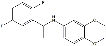 N-[1-(2,5-difluorophenyl)ethyl]-2,3-dihydro-1,4-benzodioxin-6-amine 구조식 이미지