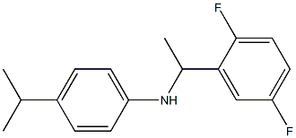 N-[1-(2,5-difluorophenyl)ethyl]-4-(propan-2-yl)aniline Structure