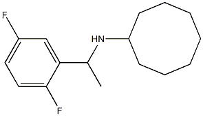 N-[1-(2,5-difluorophenyl)ethyl]cyclooctanamine 구조식 이미지