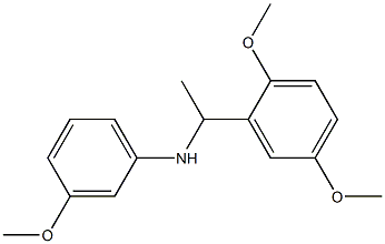 N-[1-(2,5-dimethoxyphenyl)ethyl]-3-methoxyaniline 구조식 이미지