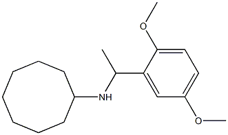 N-[1-(2,5-dimethoxyphenyl)ethyl]cyclooctanamine 구조식 이미지