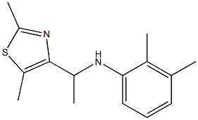 N-[1-(2,5-dimethyl-1,3-thiazol-4-yl)ethyl]-2,3-dimethylaniline 구조식 이미지