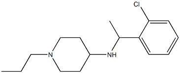 N-[1-(2-chlorophenyl)ethyl]-1-propylpiperidin-4-amine 구조식 이미지