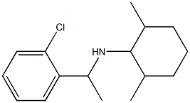 N-[1-(2-chlorophenyl)ethyl]-2,6-dimethylcyclohexan-1-amine 구조식 이미지