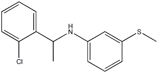 N-[1-(2-chlorophenyl)ethyl]-3-(methylsulfanyl)aniline Structure