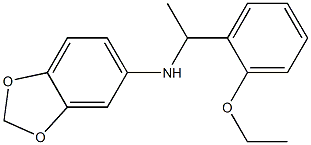 N-[1-(2-ethoxyphenyl)ethyl]-2H-1,3-benzodioxol-5-amine 구조식 이미지