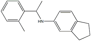 N-[1-(2-methylphenyl)ethyl]-2,3-dihydro-1H-inden-5-amine 구조식 이미지