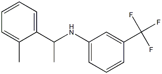 N-[1-(2-methylphenyl)ethyl]-3-(trifluoromethyl)aniline 구조식 이미지