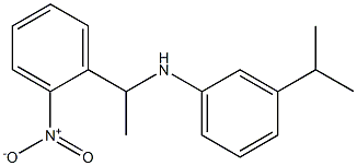 N-[1-(2-nitrophenyl)ethyl]-3-(propan-2-yl)aniline 구조식 이미지