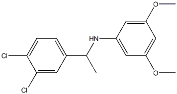 N-[1-(3,4-dichlorophenyl)ethyl]-3,5-dimethoxyaniline 구조식 이미지