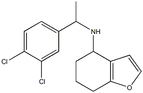 N-[1-(3,4-dichlorophenyl)ethyl]-4,5,6,7-tetrahydro-1-benzofuran-4-amine 구조식 이미지