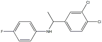 N-[1-(3,4-dichlorophenyl)ethyl]-4-fluoroaniline 구조식 이미지