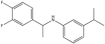 N-[1-(3,4-difluorophenyl)ethyl]-3-(propan-2-yl)aniline 구조식 이미지