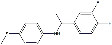 N-[1-(3,4-difluorophenyl)ethyl]-4-(methylsulfanyl)aniline 구조식 이미지