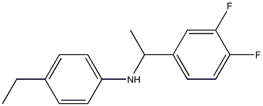 N-[1-(3,4-difluorophenyl)ethyl]-4-ethylaniline Structure