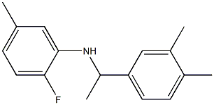 N-[1-(3,4-dimethylphenyl)ethyl]-2-fluoro-5-methylaniline 구조식 이미지