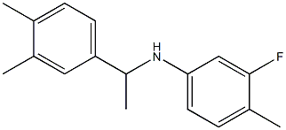 N-[1-(3,4-dimethylphenyl)ethyl]-3-fluoro-4-methylaniline Structure