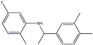 N-[1-(3,4-dimethylphenyl)ethyl]-5-fluoro-2-methylaniline 구조식 이미지