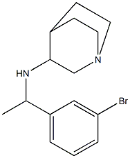 N-[1-(3-bromophenyl)ethyl]-1-azabicyclo[2.2.2]octan-3-amine Structure