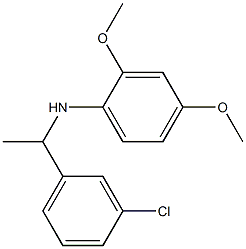 N-[1-(3-chlorophenyl)ethyl]-2,4-dimethoxyaniline 구조식 이미지