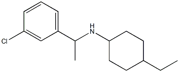 N-[1-(3-chlorophenyl)ethyl]-4-ethylcyclohexan-1-amine Structure
