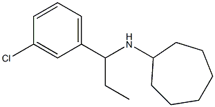 N-[1-(3-chlorophenyl)propyl]cycloheptanamine 구조식 이미지