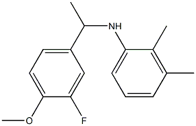 N-[1-(3-fluoro-4-methoxyphenyl)ethyl]-2,3-dimethylaniline Structure