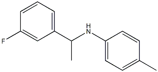 N-[1-(3-fluorophenyl)ethyl]-4-methylaniline 구조식 이미지