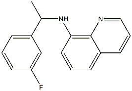 N-[1-(3-fluorophenyl)ethyl]quinolin-8-amine 구조식 이미지