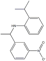 N-[1-(3-nitrophenyl)ethyl]-2-(propan-2-yl)aniline 구조식 이미지