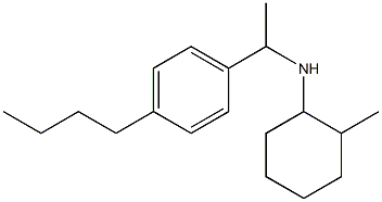 N-[1-(4-butylphenyl)ethyl]-2-methylcyclohexan-1-amine 구조식 이미지