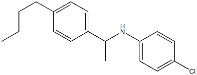 N-[1-(4-butylphenyl)ethyl]-4-chloroaniline 구조식 이미지