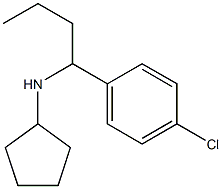 N-[1-(4-chlorophenyl)butyl]cyclopentanamine Structure
