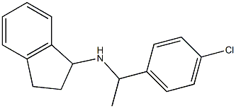 N-[1-(4-chlorophenyl)ethyl]-2,3-dihydro-1H-inden-1-amine 구조식 이미지