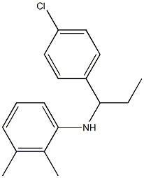 N-[1-(4-chlorophenyl)propyl]-2,3-dimethylaniline 구조식 이미지